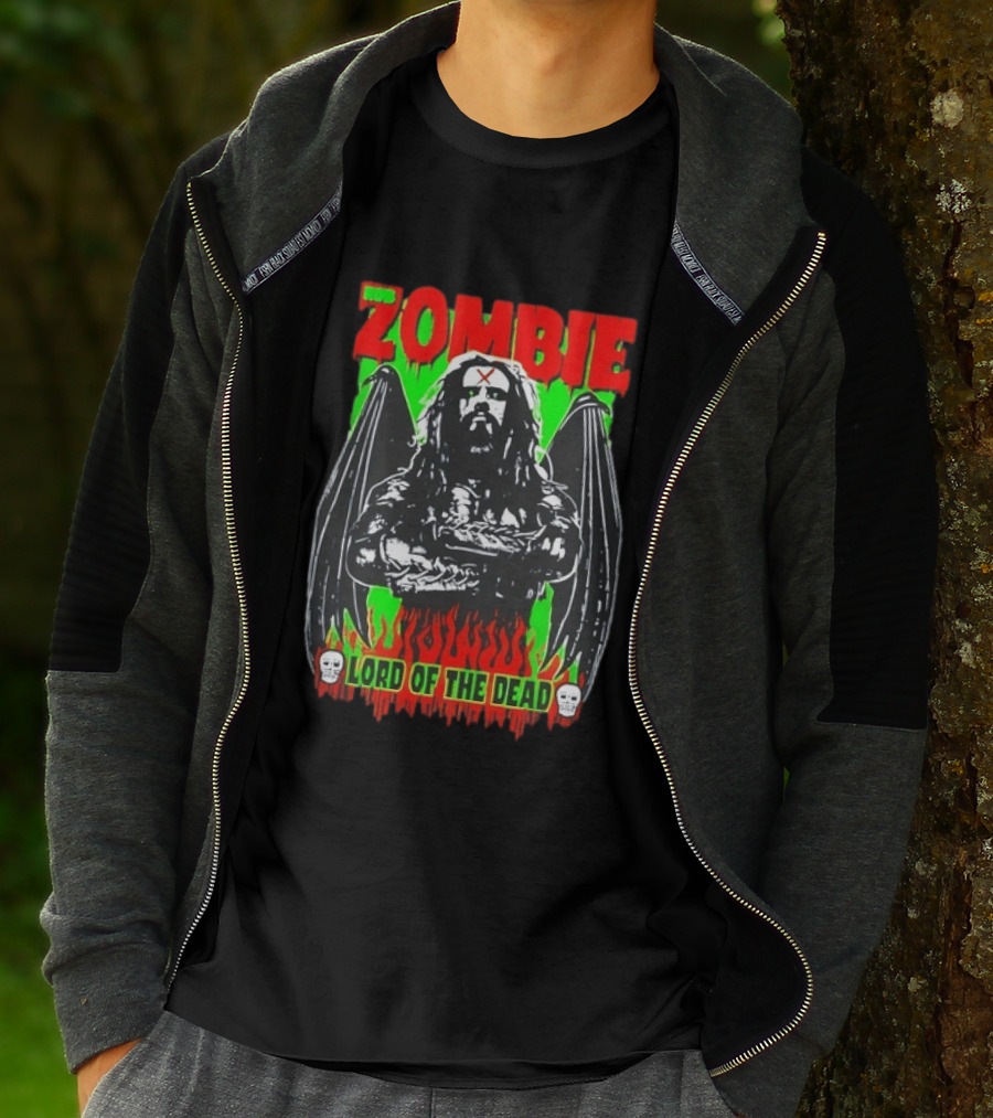 Rob Zombie Lord Of The Dead Halloween Wings T-Shirt