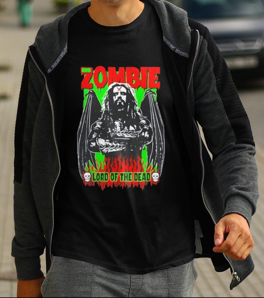 Rob Zombie Lord Of The Dead Halloween Wings T-Shirt
