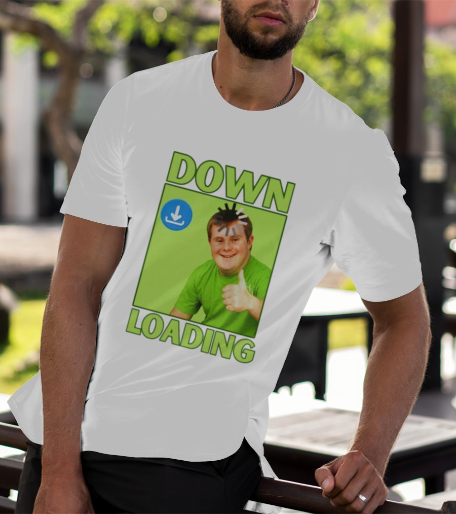 DOWN LOADING Person Thumbs Up Download T-Shirt