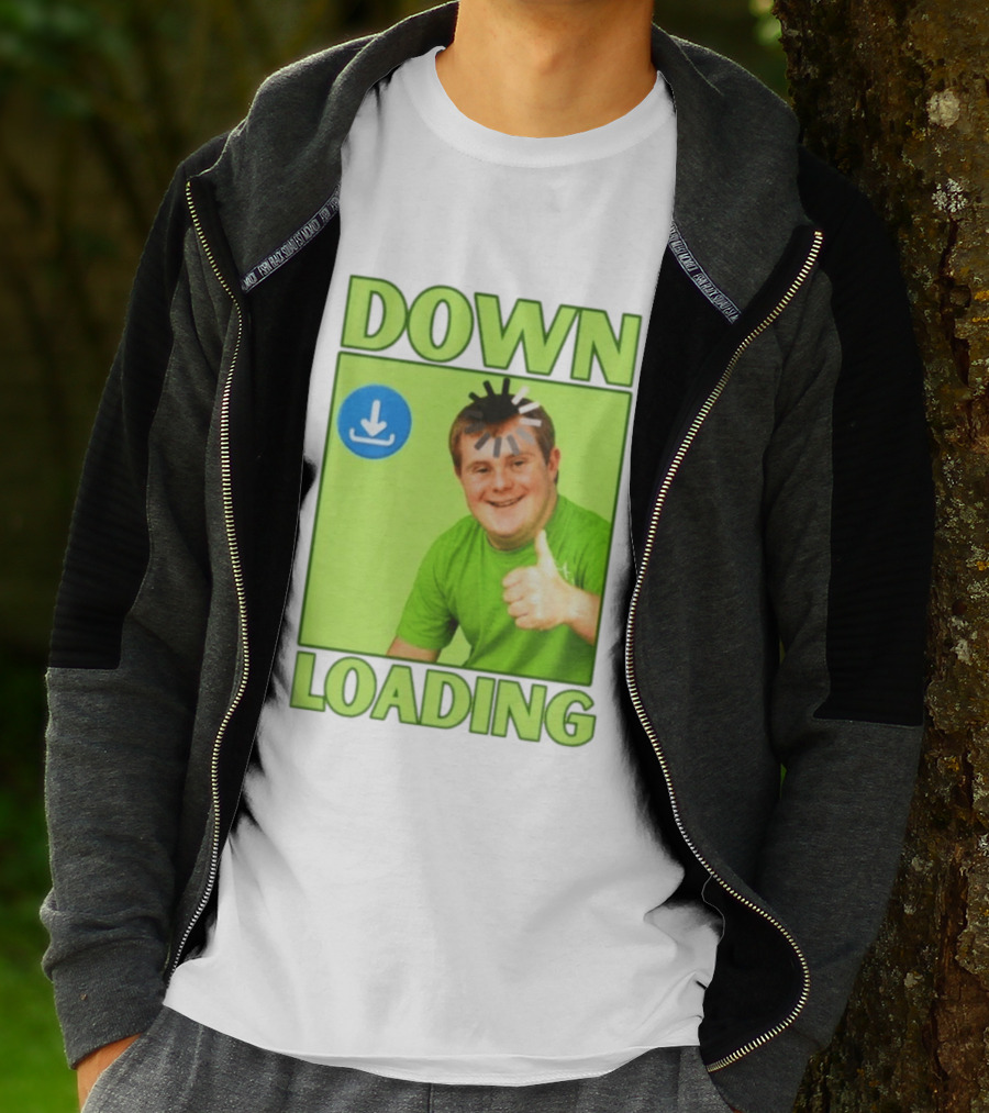 DOWN LOADING Person Thumbs Up Download T-Shirt