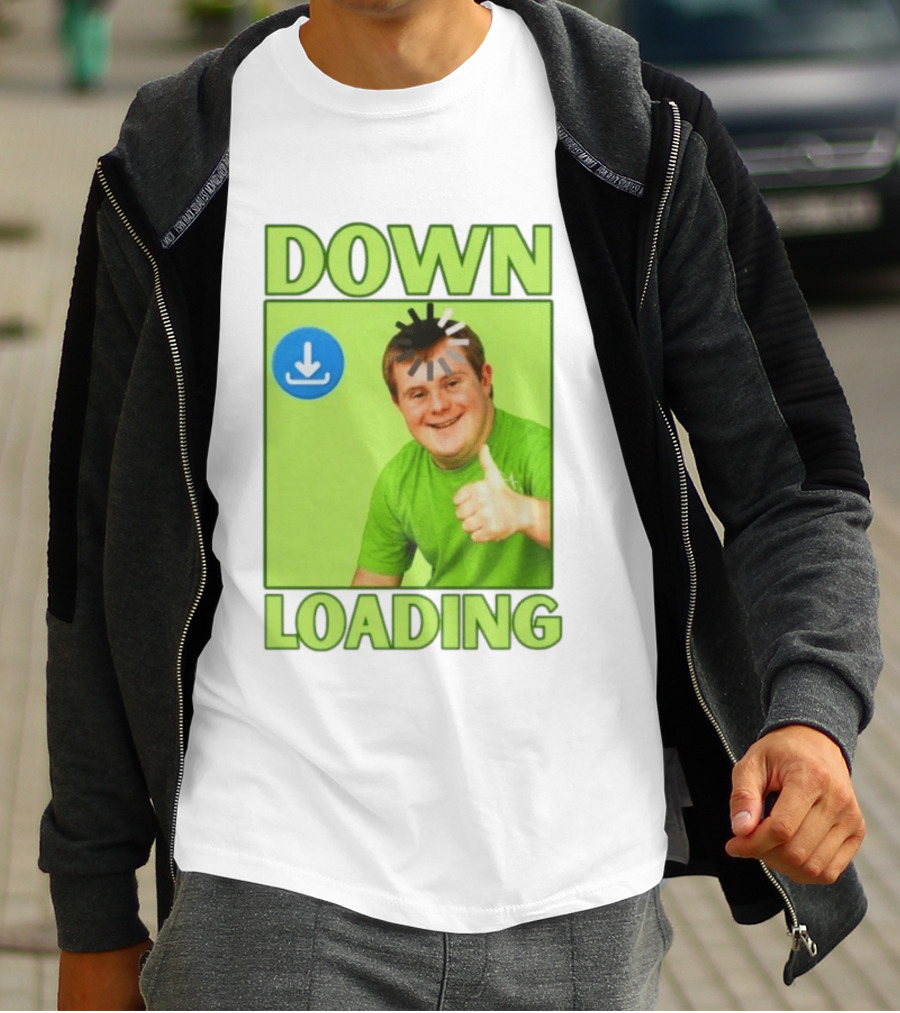 DOWN LOADING Person Thumbs Up Download T-Shirt