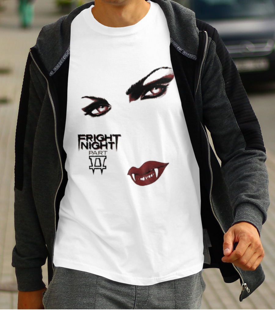 Fright Night Part 2 Vampire Eyes Fangs Horror Movie T-Shirt