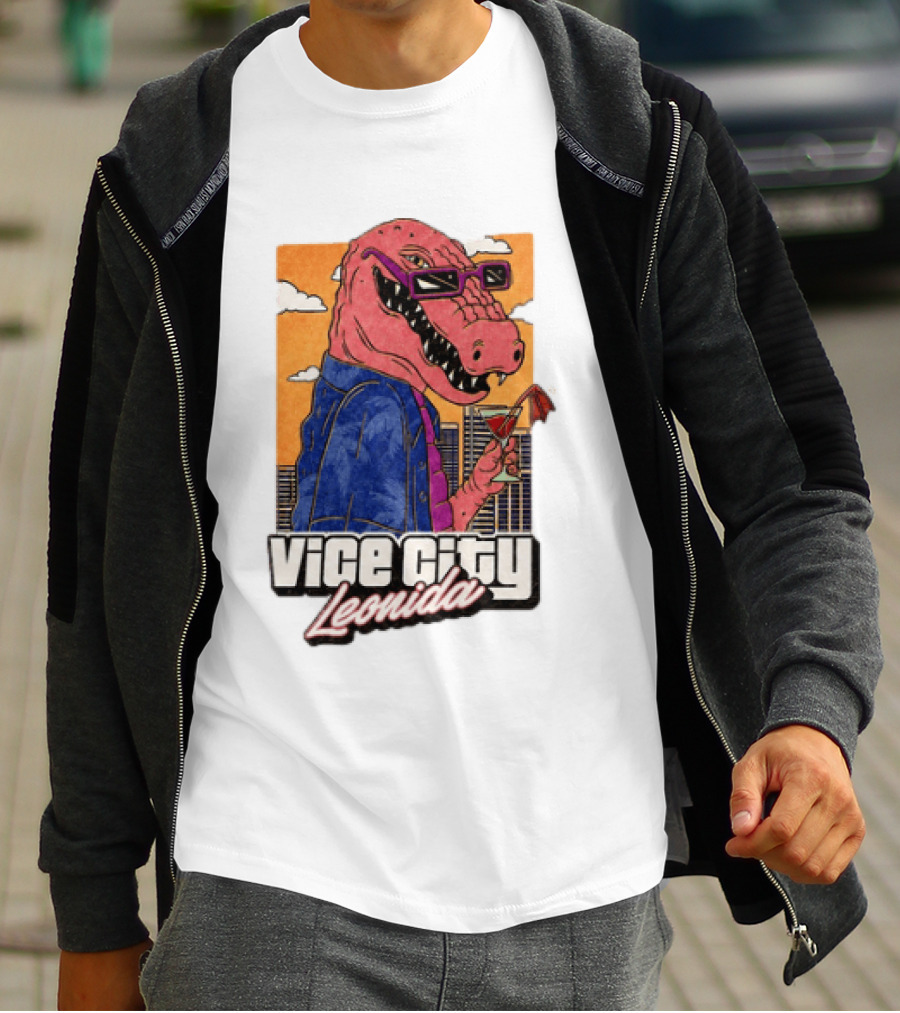 Grand Theft Auto VI GTA 6 Vice City Leonida Alligator Martini T-Shirt