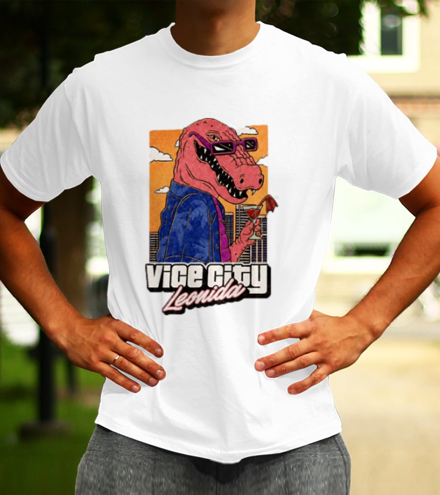 Grand Theft Auto VI GTA 6 Vice City Leonida Alligator Martini T-Shirt