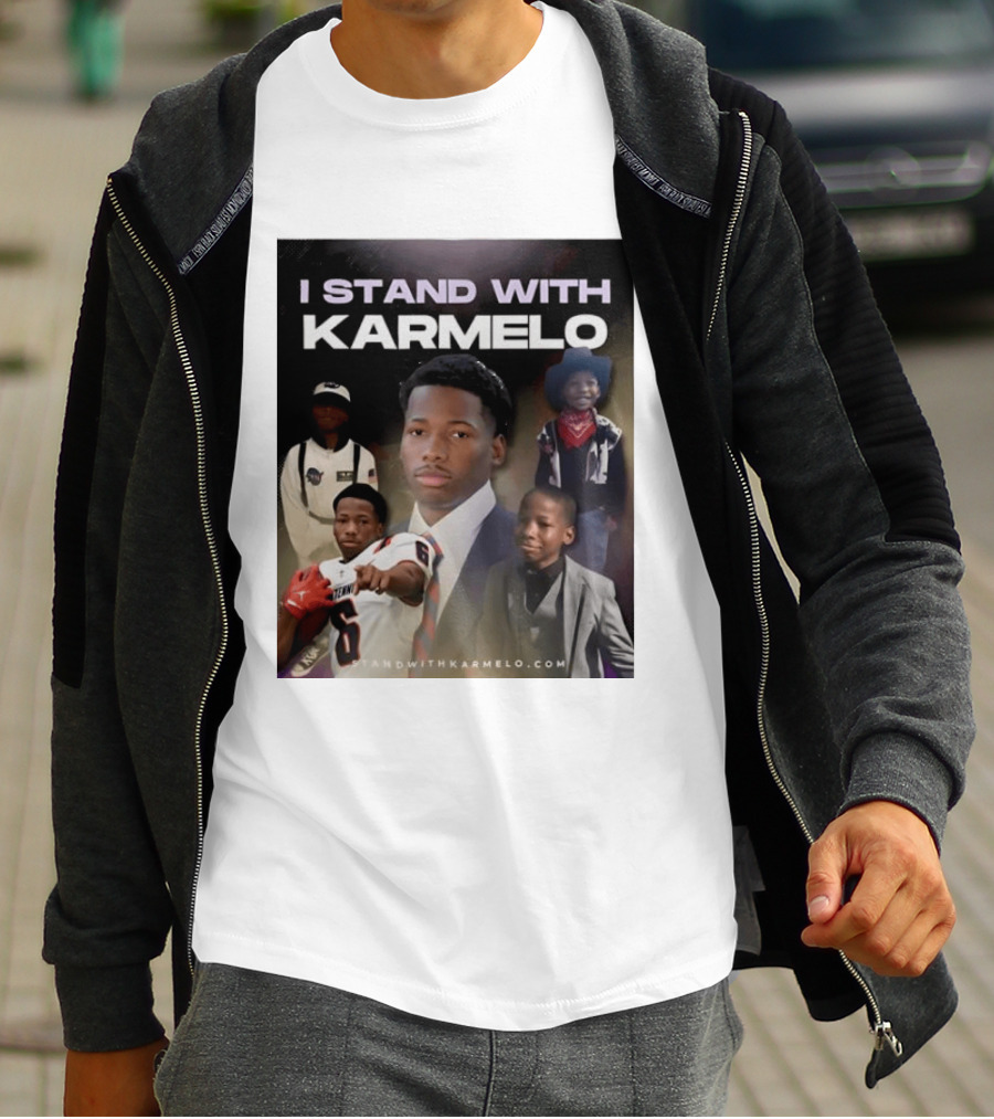 I Stand With Karmelo Football Player Memorial Standwithkarmelo T-Shirt