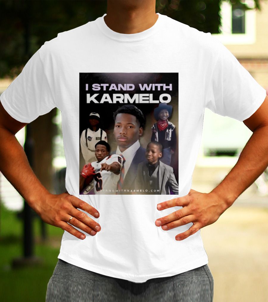 I Stand With Karmelo Football Player Memorial Standwithkarmelo T-Shirt