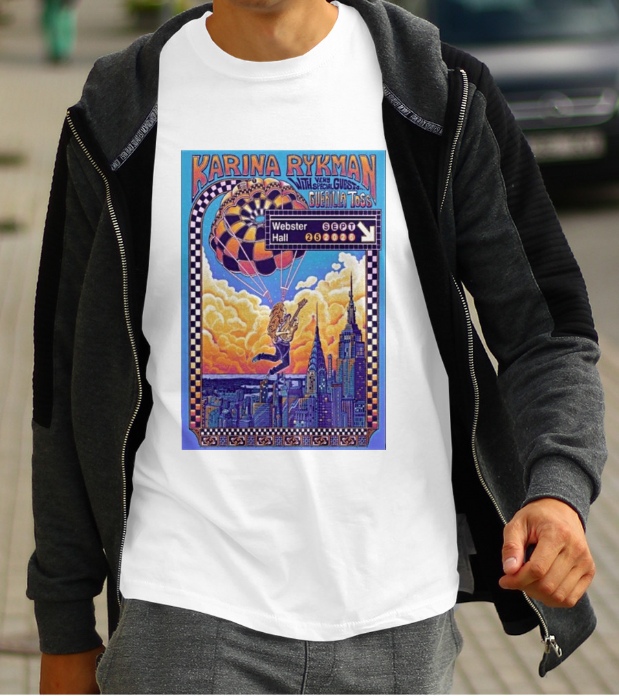 Karina Rykman Webster Hall New York 09 25 2026 Featuring Guerilla Toss Concert T-Shirt