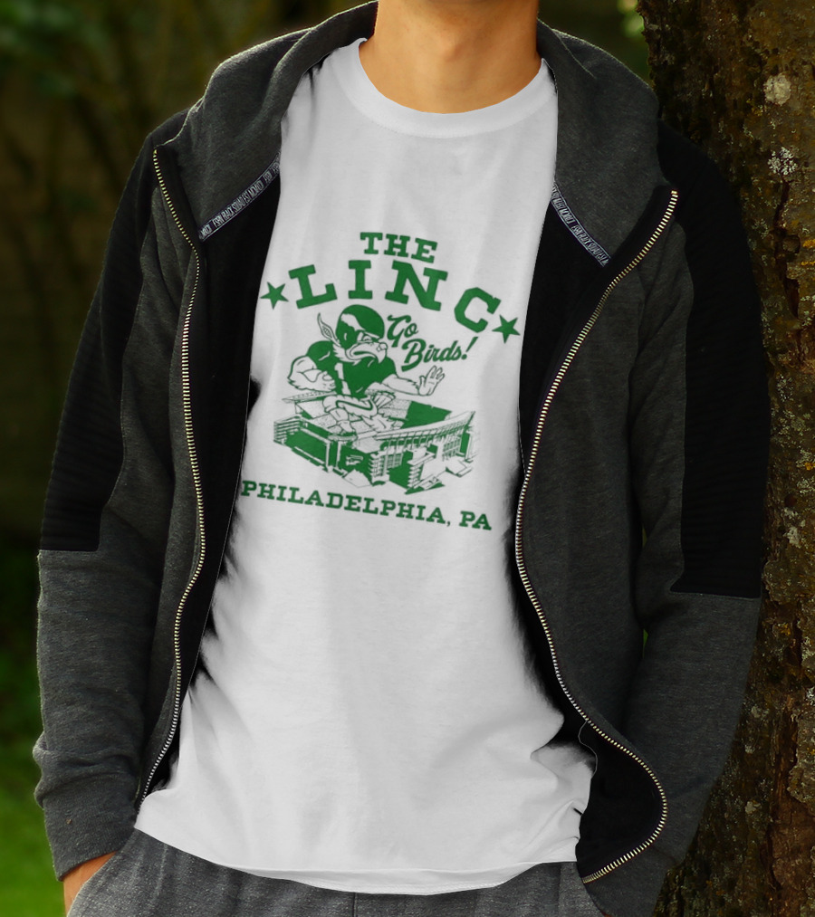 The Linc Go Birds Philadelphia PA Eagles Stadium Fan T-Shirt