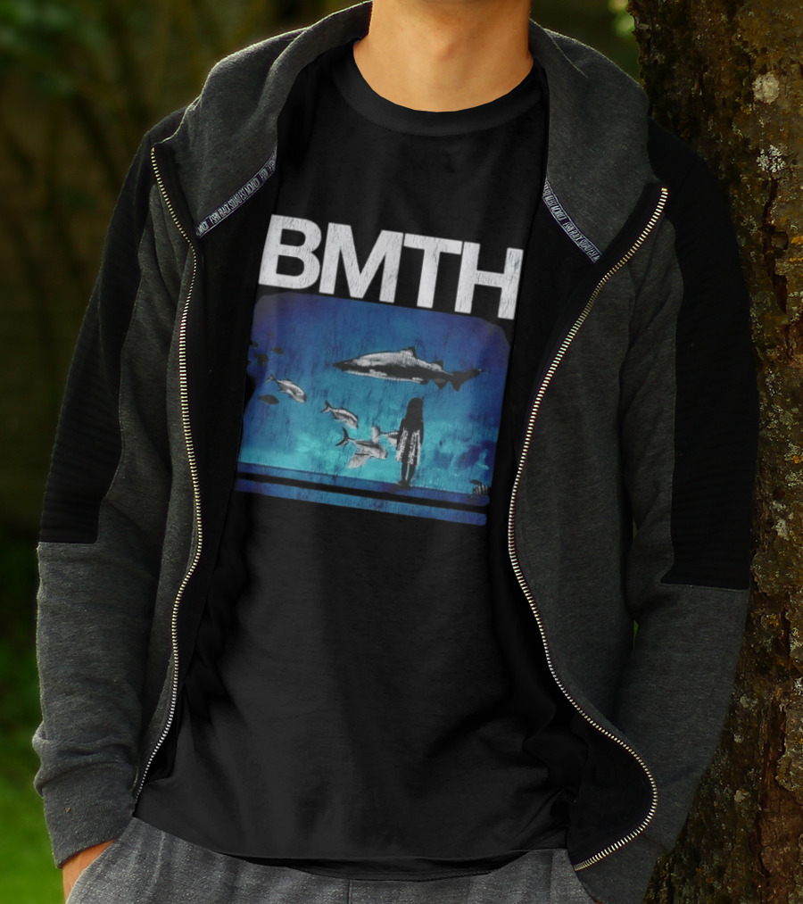 BMTH Bring Me The Horizon Ocean Scene With Sharks T-Shirt