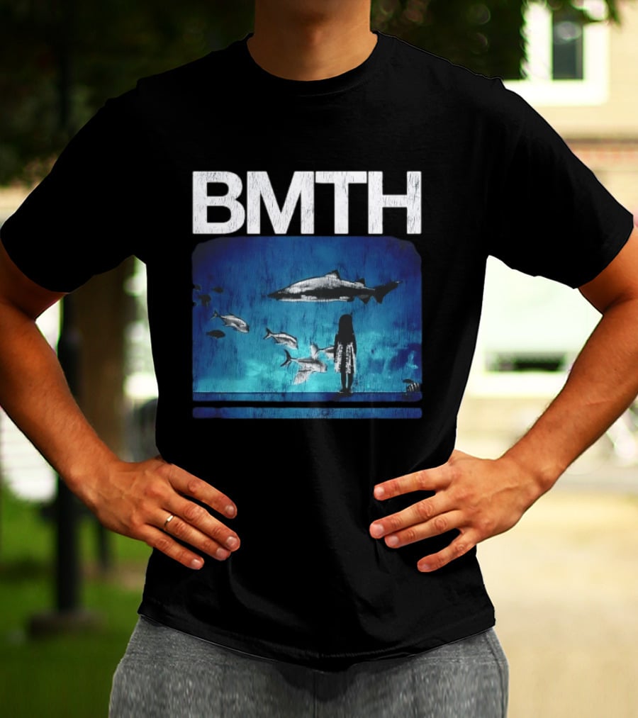 BMTH Bring Me The Horizon Ocean Scene With Sharks T-Shirt