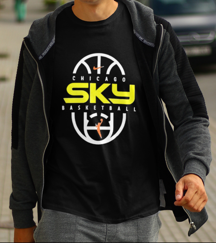 Chicago Sky Basketball 2026 On Court Authentic Practice T-Shirt