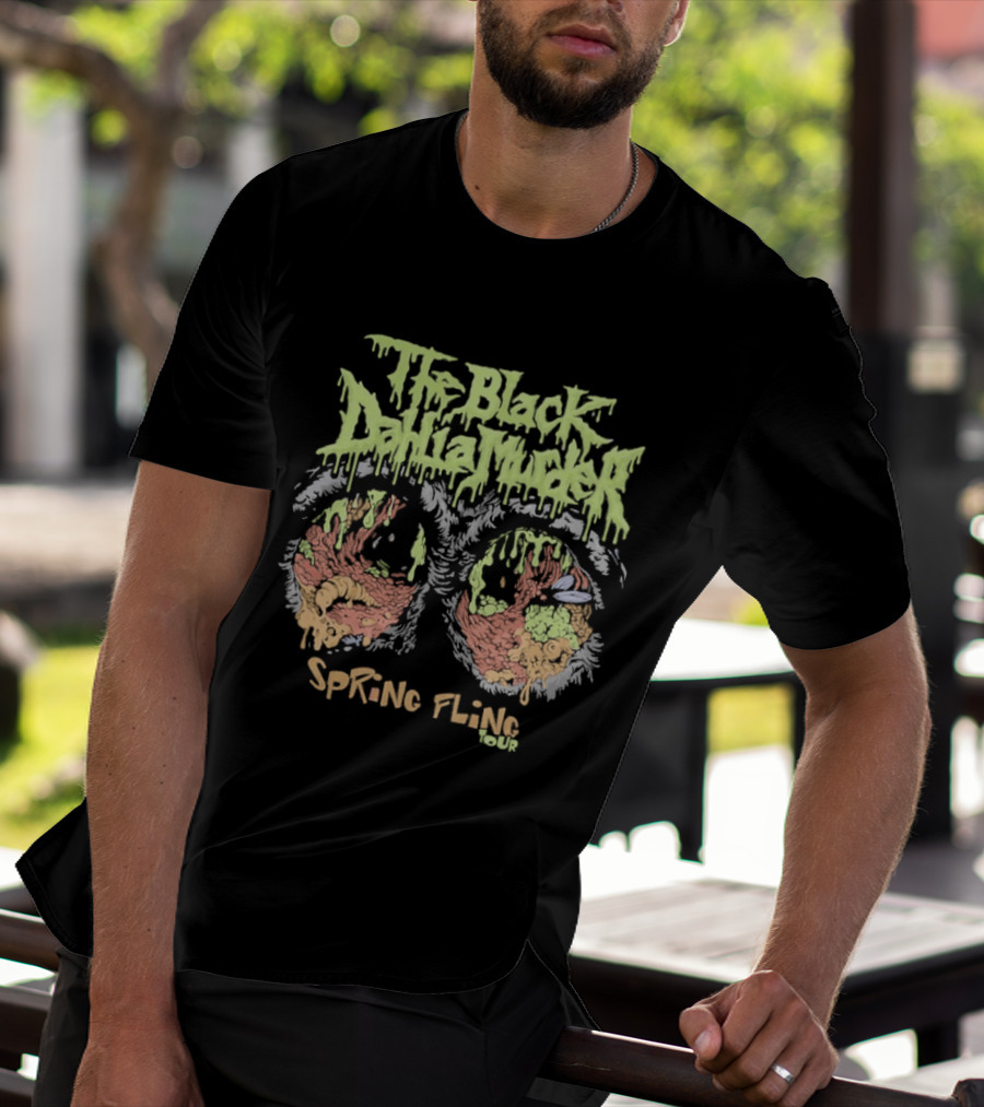 The Black Dahlia Murder Spring Fling Tour Neon Drip T-Shirt