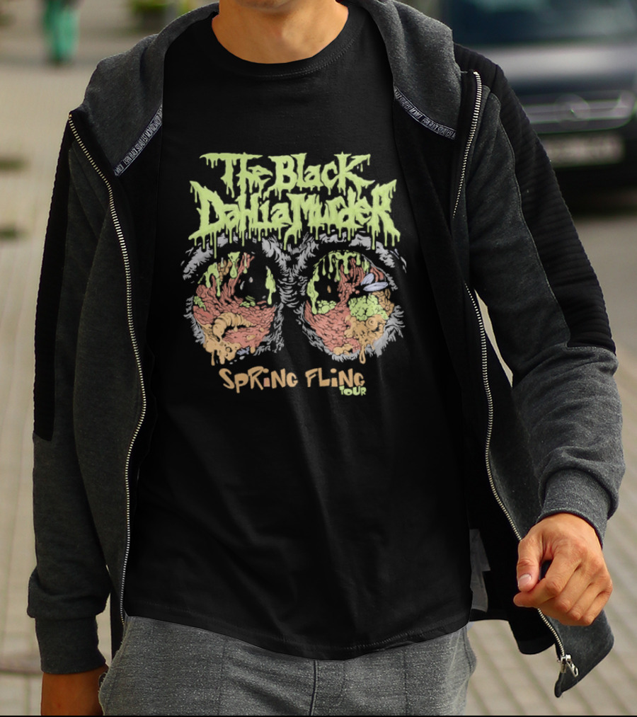 The Black Dahlia Murder Spring Fling Tour Neon Drip T-Shirt