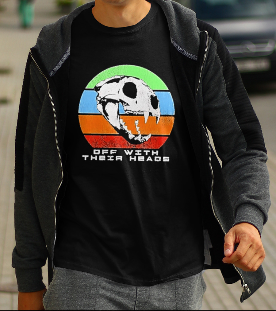 Off With Their Heads Feline Skull Predator T-Shirt