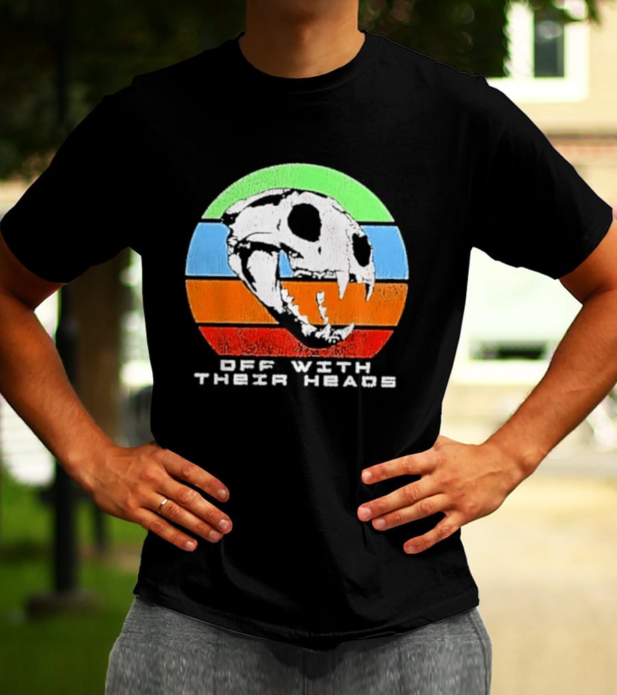 Off With Their Heads Feline Skull Predator T-Shirt