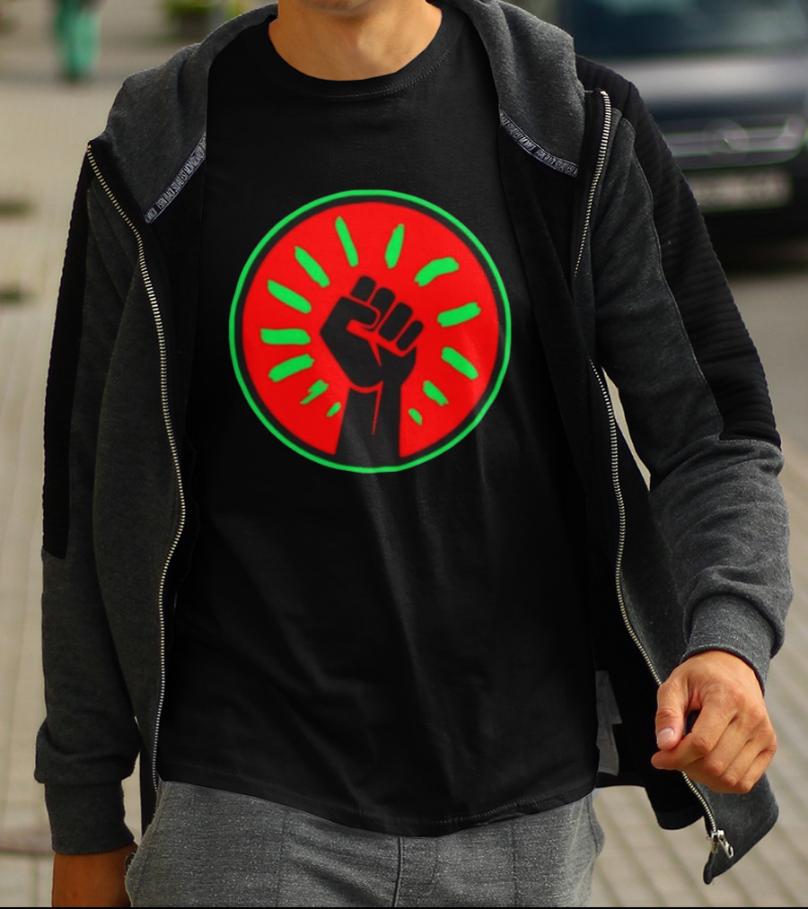 Pan African Flag Black Power Fist Resistance Unity Liberation T-Shirt