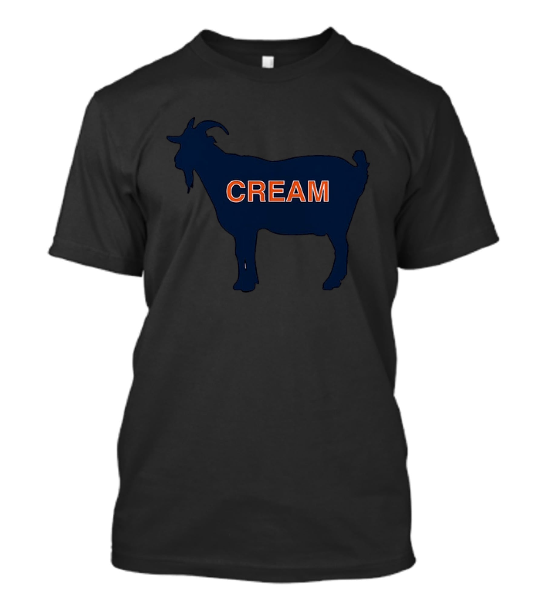 Greatest Of All Time CREAM Chicago Bears Goat T-Shirt