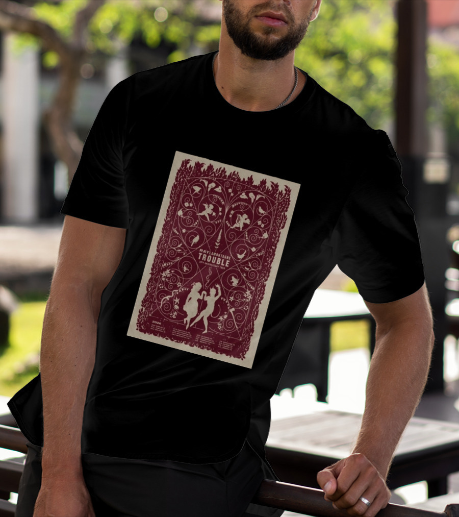 Ray LaMontagne Trouble 20th Anniversary Tour 2026 Botanical T-Shirt
