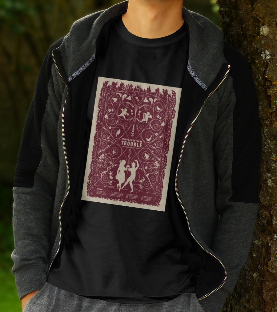 Ray LaMontagne Trouble 20th Anniversary Tour 2026 Botanical T-Shirt