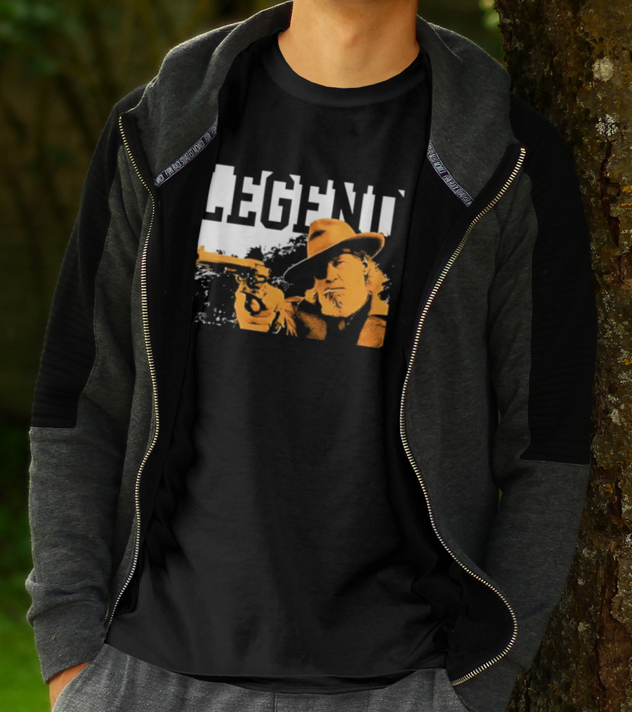 Legend Marshal Reuben J. Cogburn True Grit Icon With Hat And Gun T-Shirt