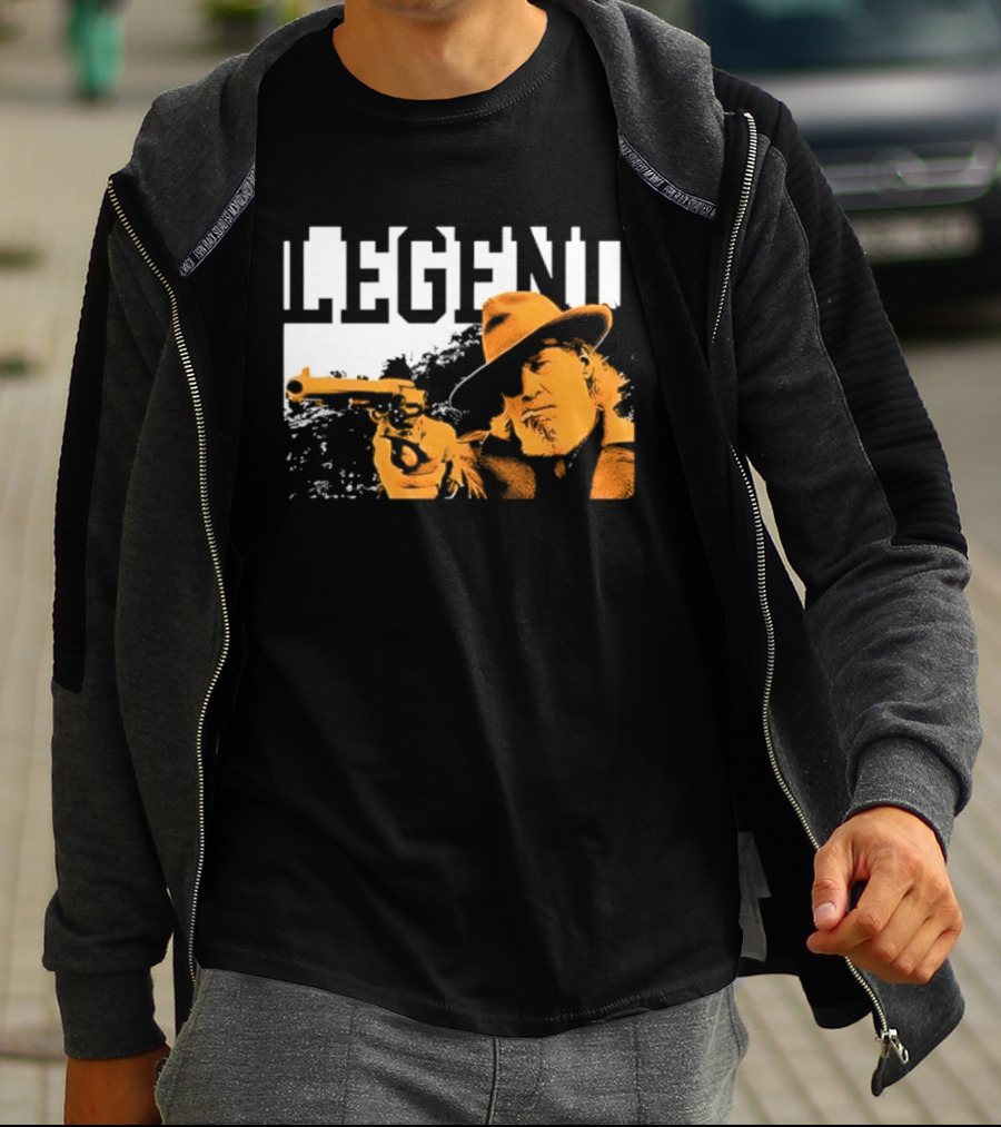 Legend Marshal Reuben J. Cogburn True Grit Icon With Hat And Gun T-Shirt