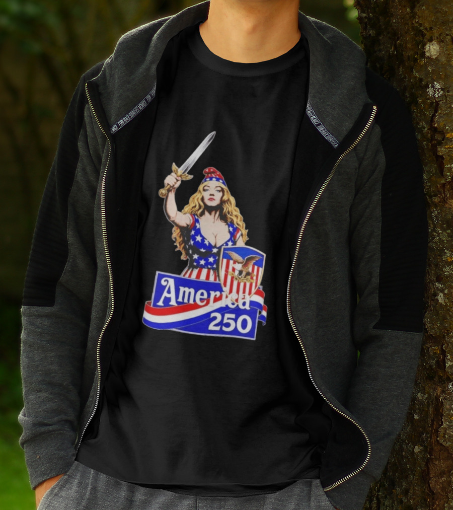 America 250 Strong Woman 4th Of July T-Shirt