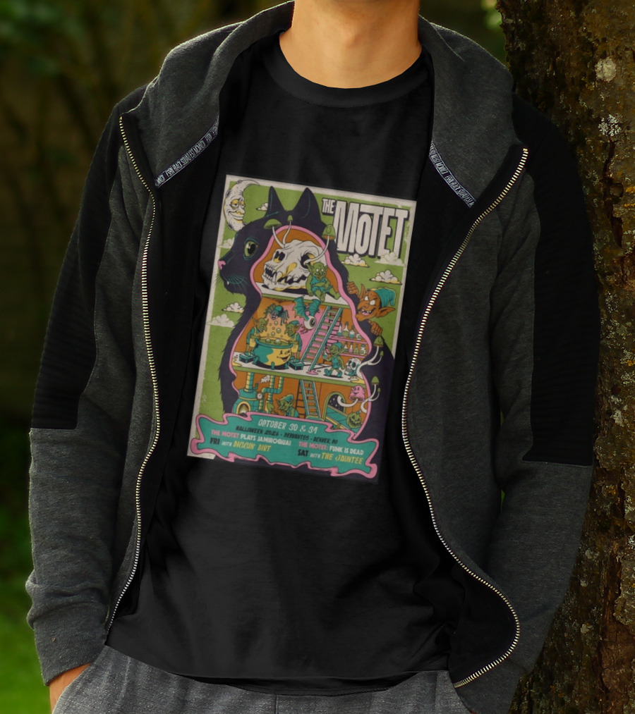 The Motet Halloween 2026 Denver October 30 31 Jamiroquai Funk Is Dead Diggin Dirt Jauntee T-Shirt