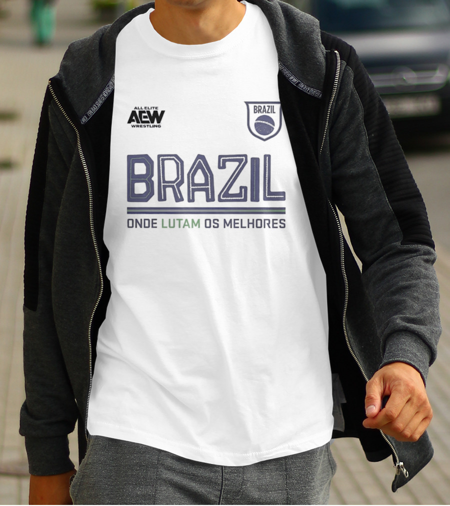 All Elite Wrestling Brazil Onde Lutam Os Melhores AEW Bravi T-Shirt