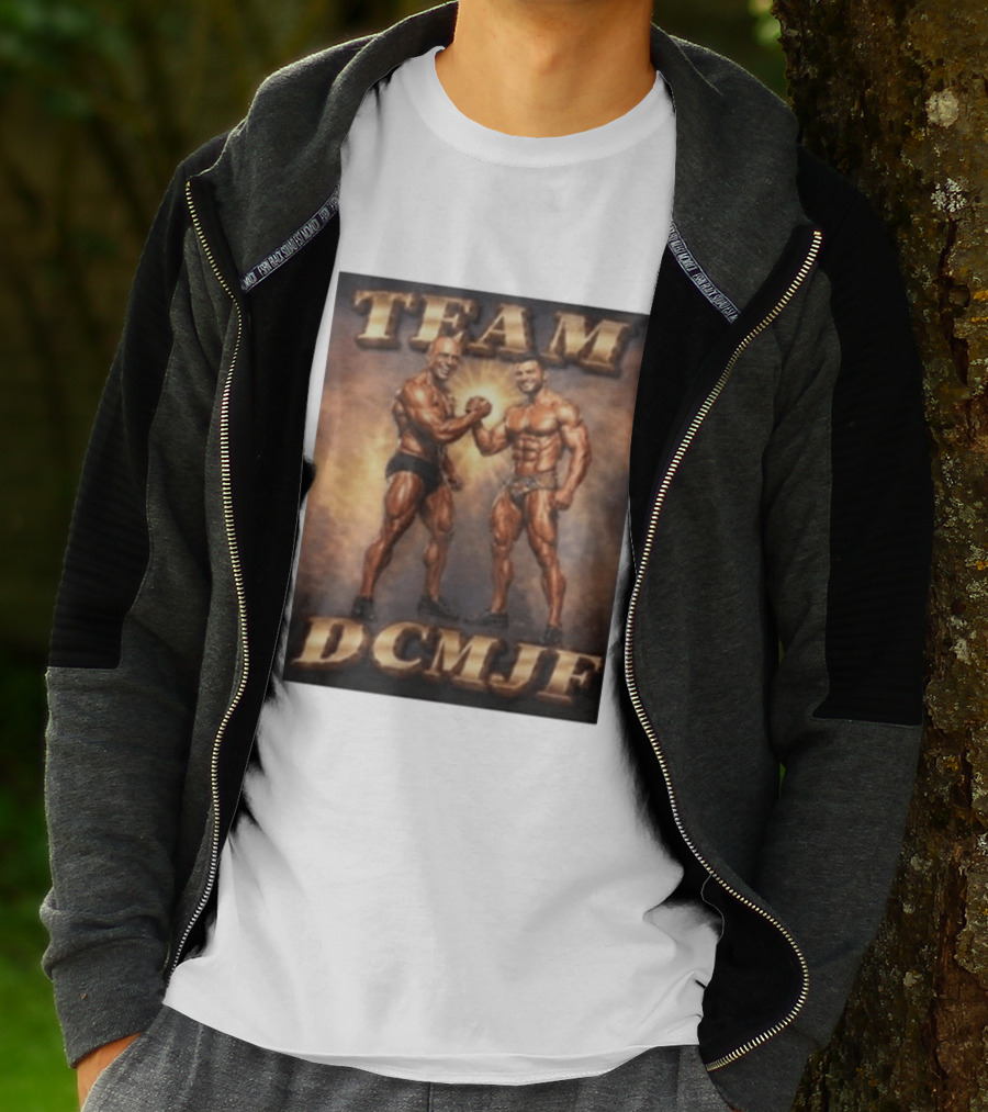 TEAM DCMJF Bodybuilders Flexing Muscles Together T-Shirt