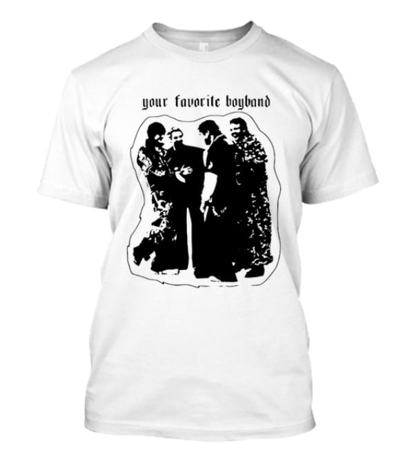 Your Favorite Boyband Silhouette Group Scene T-Shirt