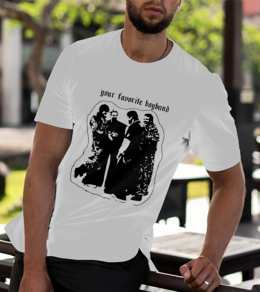 Your Favorite Boyband Silhouette Group Scene T-Shirt