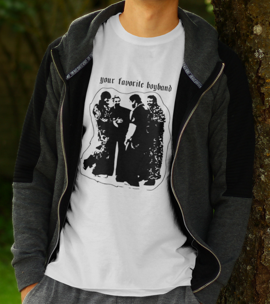Your Favorite Boyband Silhouette Group Scene T-Shirt