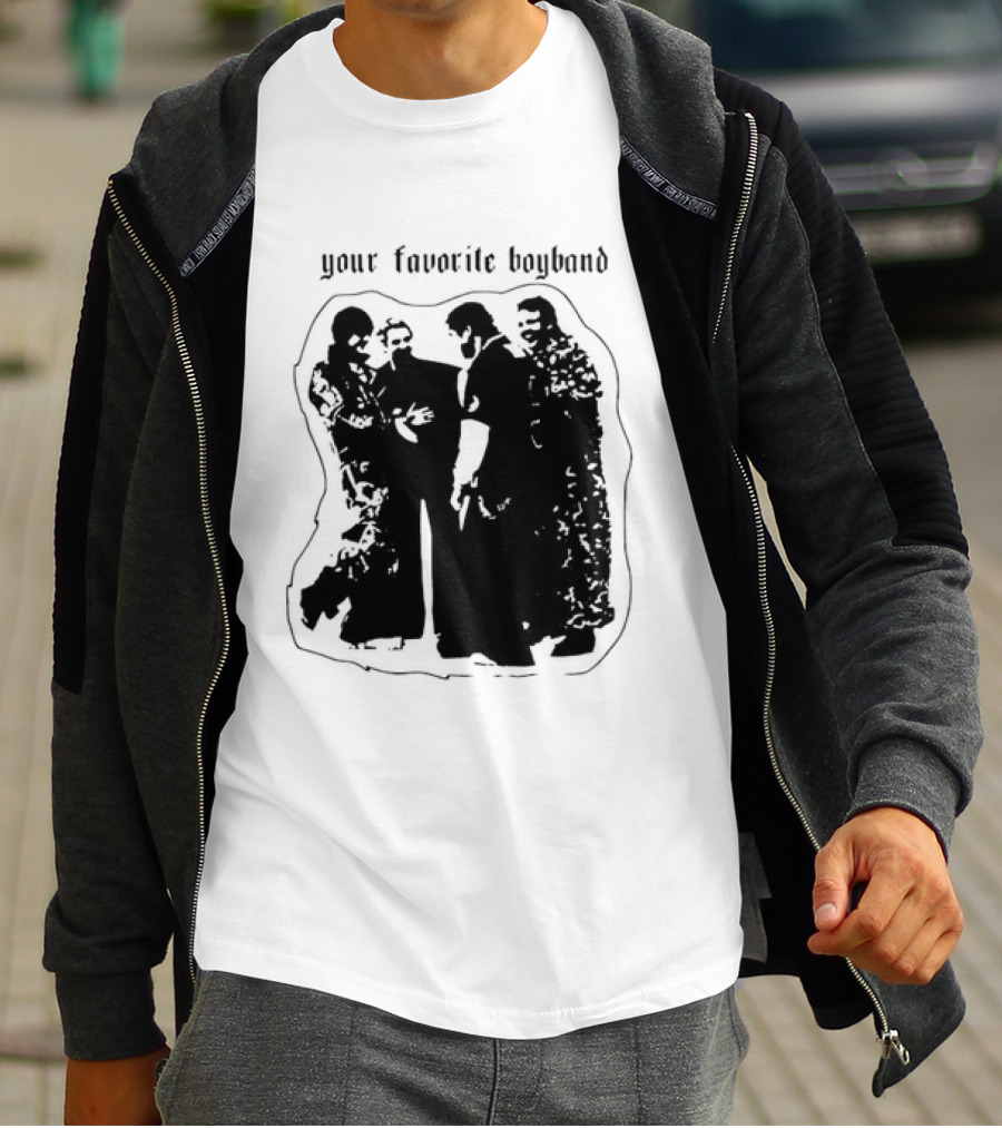 Your Favorite Boyband Silhouette Group Scene T-Shirt