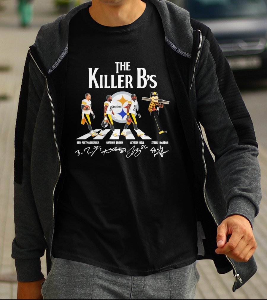 The Killer B's Ben Roethlisberger Antonio Brown Le'Veon Bell Steely McBeam Steelers T-Shirt