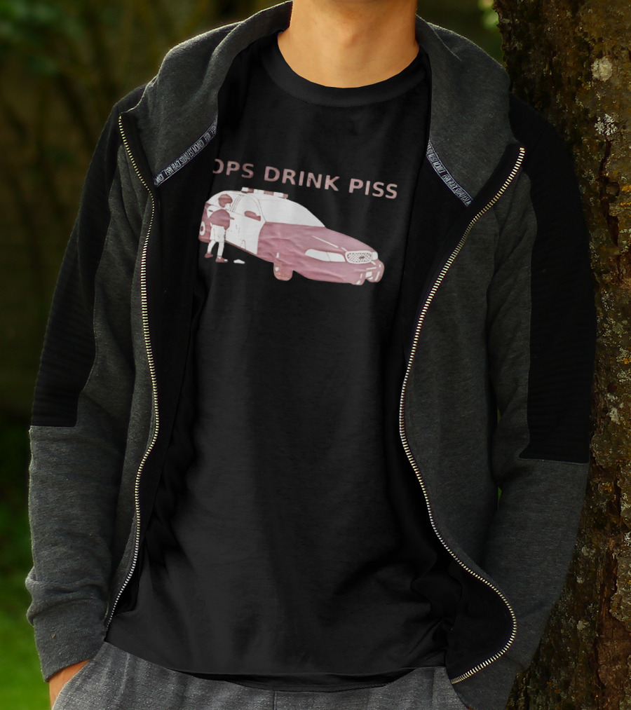 Cops Drink Piss Police Car Humor T-Shirt