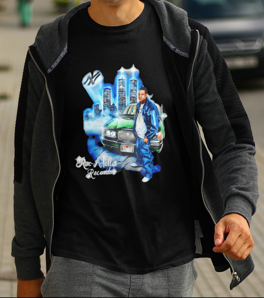 Roc A Fella Records Jay Z Bentley Twin Towers T-Shirt