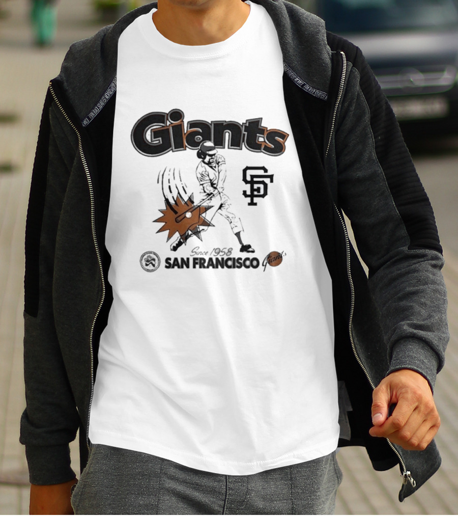 San Francisco Giants Since 1958 National League Centennial Baseball Giants SF T-Shirt