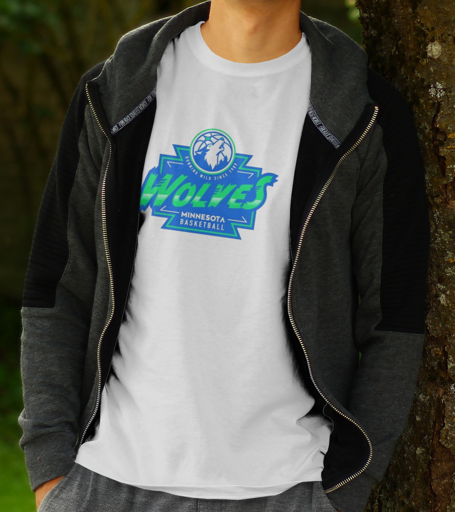 Wolves Minnesota Basketball Running Wild Since 1989 T-Shirt