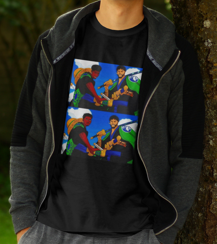 Edwards Luffy Towns Zoro Minnesota Timberwolves One Piece Crossover Fan T-Shirt