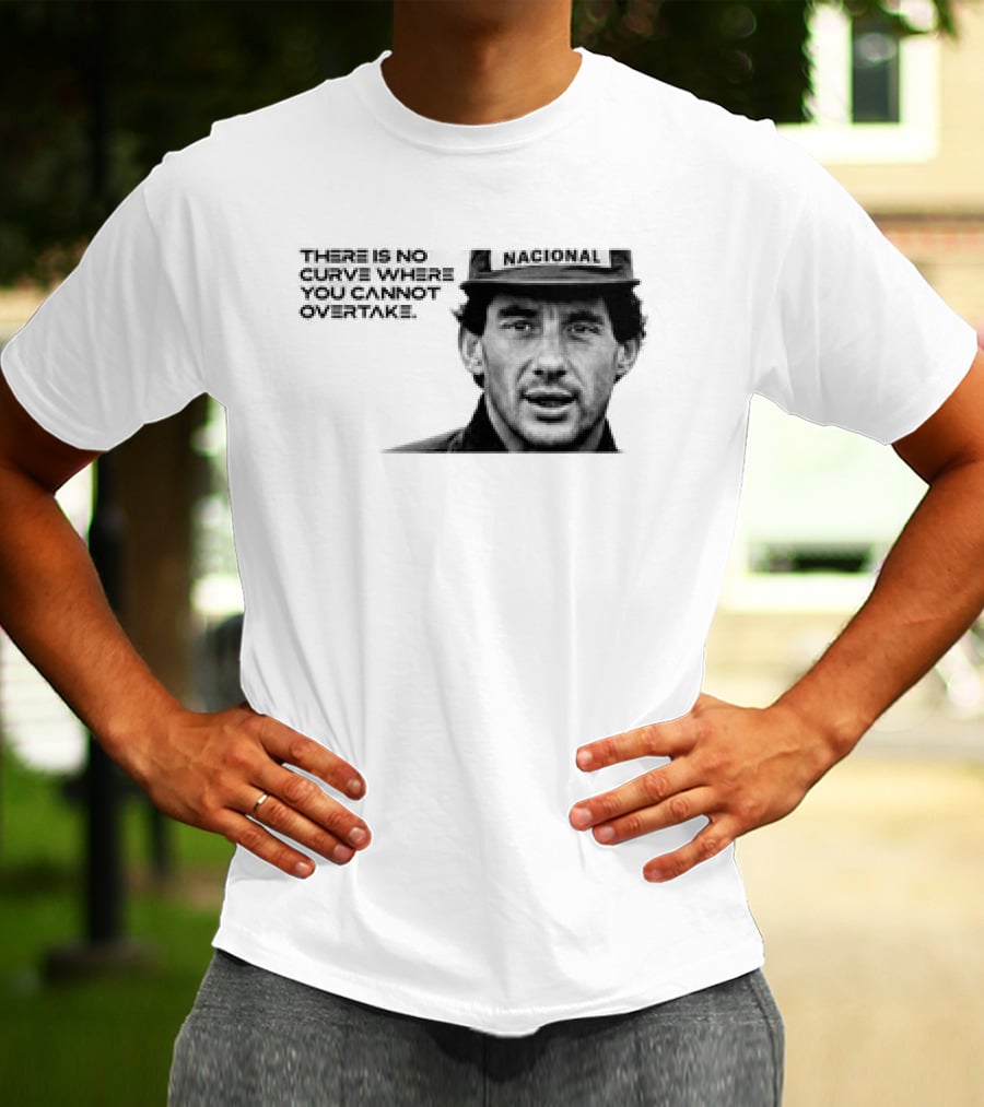 Neymar Ayrton Senna No Curve Where You Cannot Overtake Brazilian Legends T-Shirt