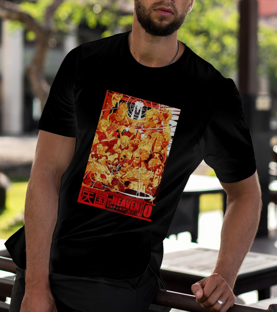 Guilty Gear Strive Characters Sol Badkai Ky Kiske May Ramlethal Heaven 10 Japanese T-Shirt
