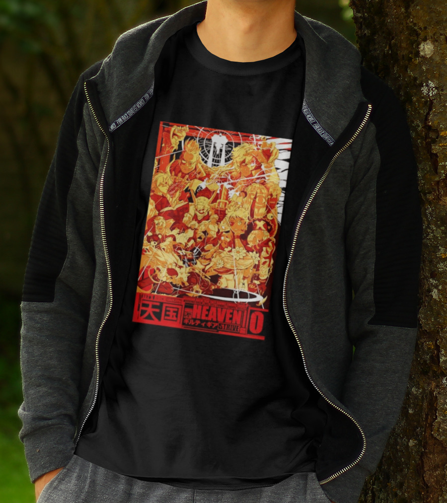 Guilty Gear Strive Characters Sol Badkai Ky Kiske May Ramlethal Heaven 10 Japanese T-Shirt
