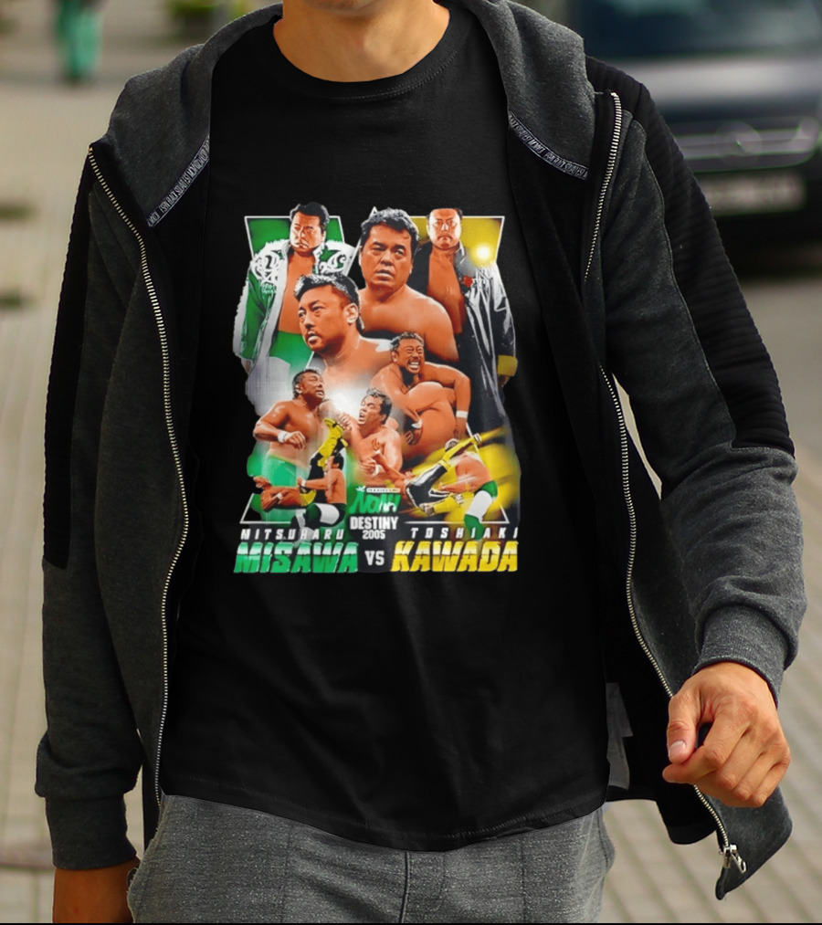 NOAH Destiny 2005 Mitsuharu Misawa Vs Toshiaki Kawada Wrestling Legends Match T-Shirt