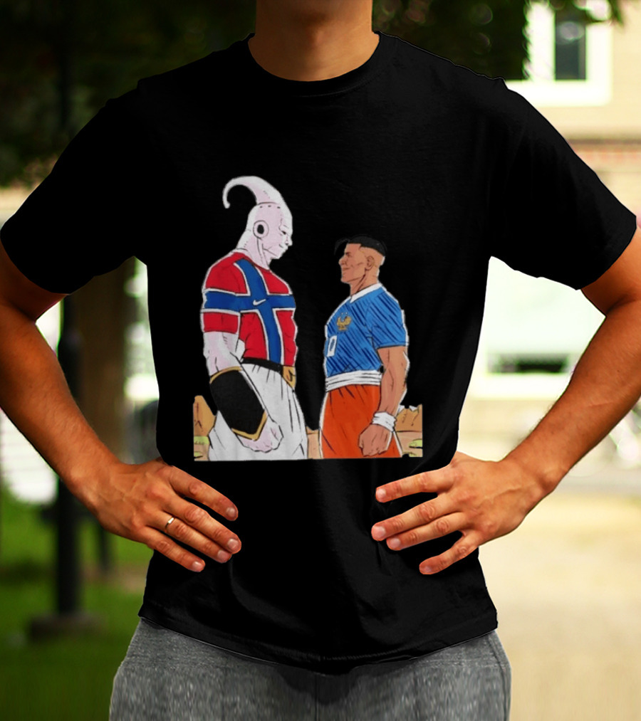 Norway Haaland Versus Mbappe France Dragon Ball Z T-Shirt