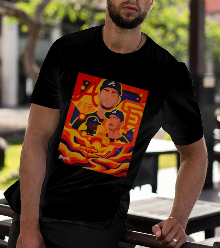 Atlanta Braves Vs. Giants Oracle Park Series Olson Dubon Harris II T-Shirt
