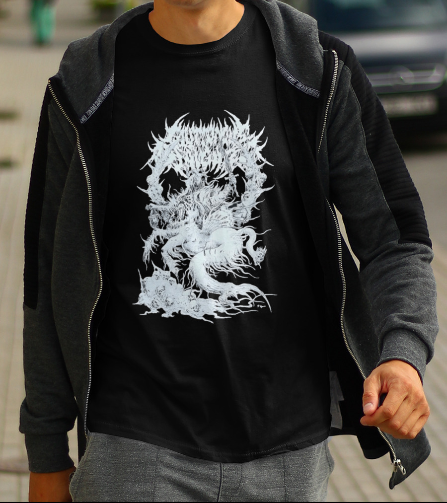 Abominable Putridity Demon Sword Skull Eponymous P T-Shirt