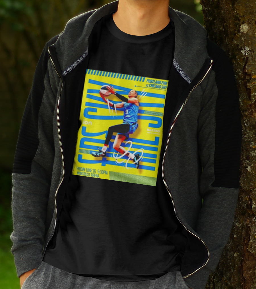 Friday June 26 630PM Wintrust Arena Portland Fire Vs Chicago Sky Basketball Event T-Shirt