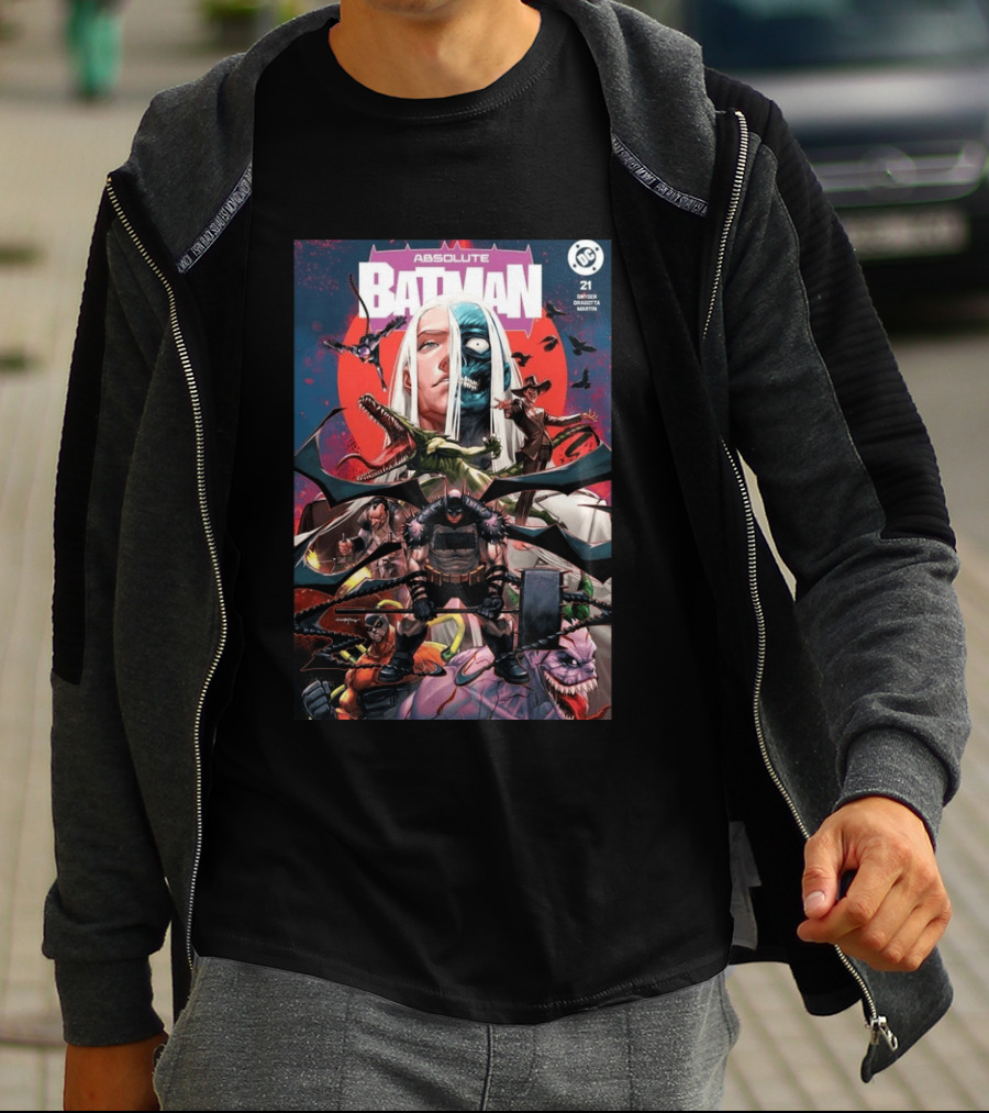 Absolute Batman #21 Santa Fung 2nd Special Gold Spot Foil Variant Knight Snyder Capullo Martini DC Comics T-Shirt