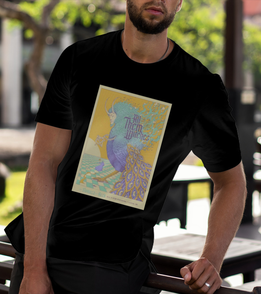 All Them Witches July 3 2026 Parkbuhne Leipzig DE Vintage With Slomosa And Rezn T-Shirt