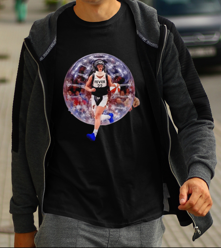 Caitlin Clark Indiana Fever Zorbing Body Ball Sports Fan Novelty T-Shirt